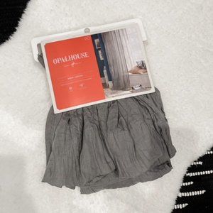 NEW Opalhouse Gray Crushed Sheer Curtain Panel
